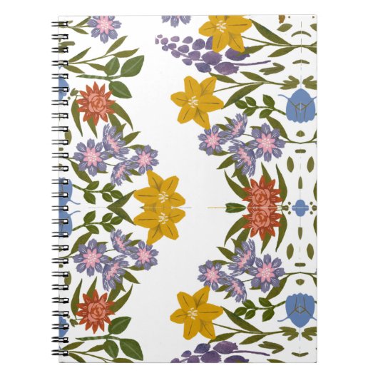 bloemenpatroon notitieboek (Voorkant)