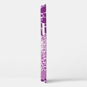 Bloemenpatroon, Paarse dahlia, Jouw naam Case-Mate iPhone Case (Achterkant / Rechts)