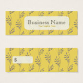Bloemenpatroon Prijs Labels, profielkaarten Mini Visitekaartjes (Voorkant /achterkant)