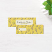 Bloemenpatroon Prijs Labels, profielkaarten Mini Visitekaartjes (Bureau)
