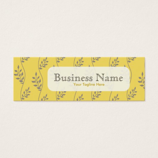 Bloemenpatroon Prijs Labels, profielkaarten Mini Visitekaartjes (Voorkant)