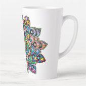 Bloemenpatroon Royalty Latte Mok (Rechts)