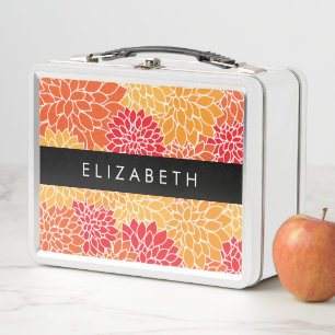 Bloemenpatroon, Sinaasappel Dahlia, Jouw naam