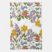 bloemenpatroon theedoek (Verticaal)