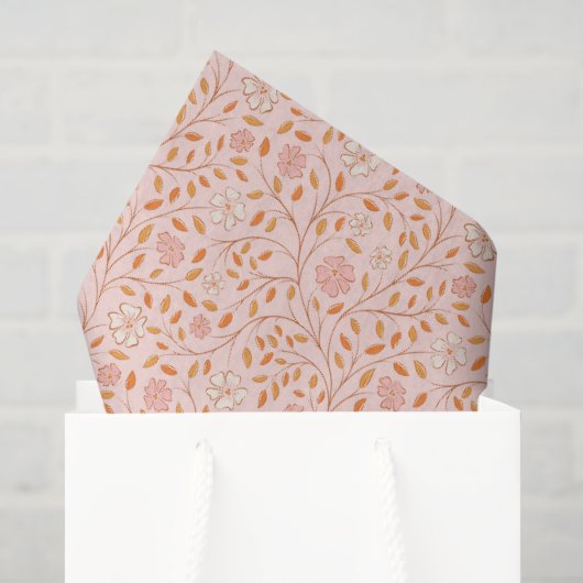 Bloemenpatroon Tissuepapier (Cadeauzakje)