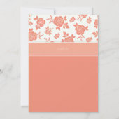 Bloemenpatroon Uitnodigingen (Achterkant)