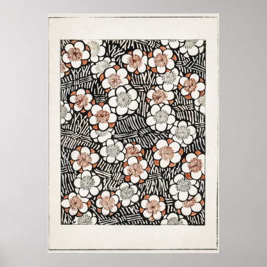 Bloemenpatroon van Shin Bijutsukai Poster (Voorkant)