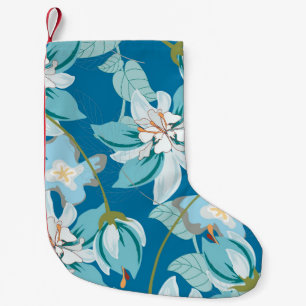 Bloemenpatroon, veelzijdig bloemontwerp. kleine kerstsok