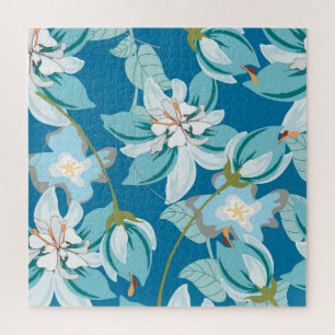Bloemenpatroon, veelzijdig bloemontwerp. legpuzzel