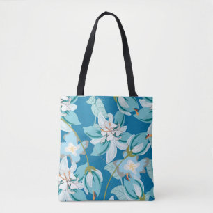 Bloemenpatroon, veelzijdig bloemontwerp. tote bag