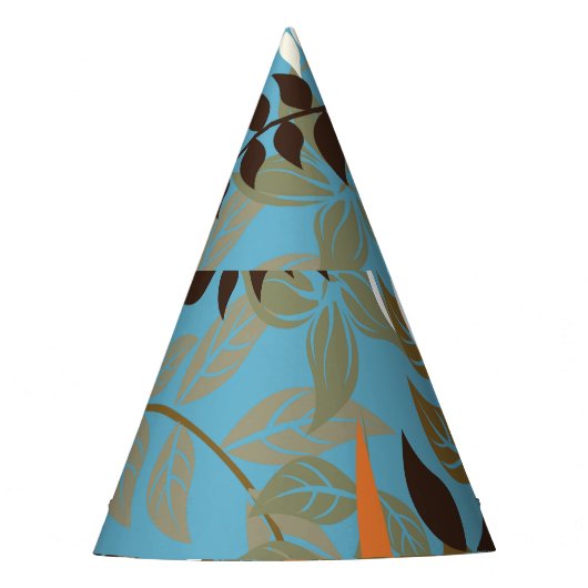 Bloemenpatroonillustratie: naadloze  rug feesthoedjes (Voorkant)