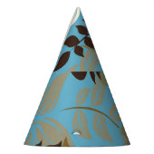 Bloemenpatroonillustratie: naadloze  rug feesthoedjes (Links)