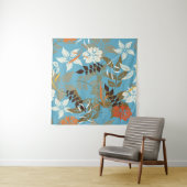 Bloemenpatroonillustratie: naadloze rug wandkleed (In situ)