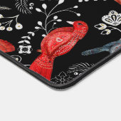 Bloemenpatroonontwerpen in folk-art stijl bureaumat (Hoek)