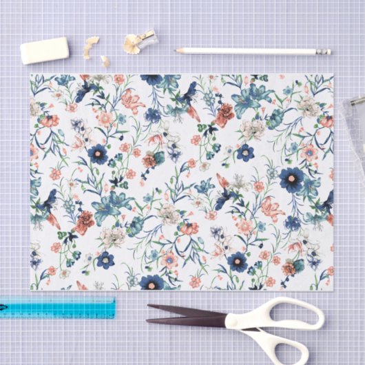  bloemenpatroontissuepapier tissuepapier (Craft)