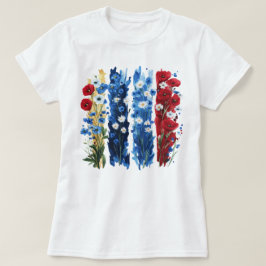  bloemenpenseelstreek t-shirt