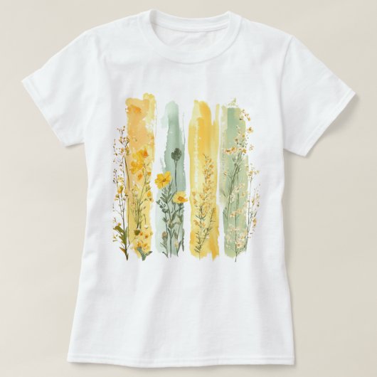  bloemenpenseelstreek t-shirt (Design voorkant)