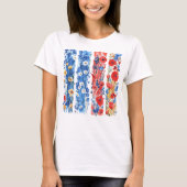  bloemenpenseelstreek t-shirt (Voorkant)