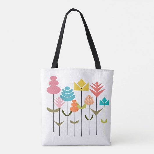 Bloemenperk Tote Bag (Achterkant)