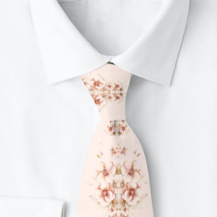 Bloemenperzik Elegante speciale gelegenheid Stropdas