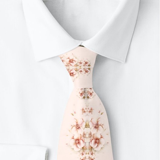 Bloemenperzik Elegante speciale gelegenheid Stropdas