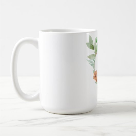 ‘Bloemenperzik’ mok - Gepersonaliseerd cadeau (Links)