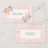  Bloemenperzik Waterverf Professional Visitekaartje (Voorkant / Achterkant)