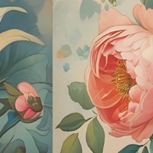  Bloemenpioen Rozen Peel en Stick Behang (Zoom)