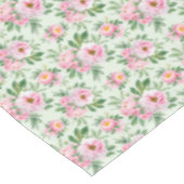 Bloemenpioenen tafelkleed (Gekanteld)