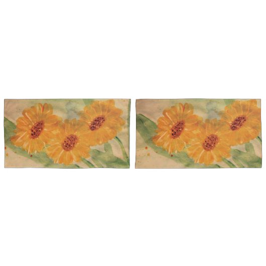 bloemenplaid kussensloop (Voorkant-Set)