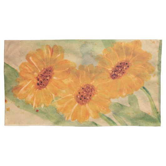 bloemenplaid kussensloop (Voorkant-Links)