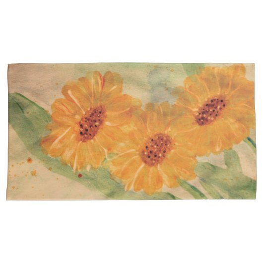 bloemenplaid kussensloop (Voorkant-Rechts)