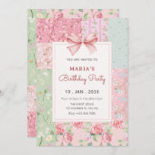  bloemenplakboek kaart (Voorkant / Achterkant)