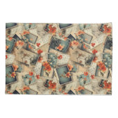 bloemenplakboekpatroon kussensloop (Achterkant-Links)