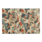 bloemenplakboekpatroon kussensloop (Achterkant-Rechts)