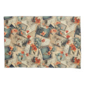 bloemenplakboekpatroon kussensloop (Voorkant-Links)