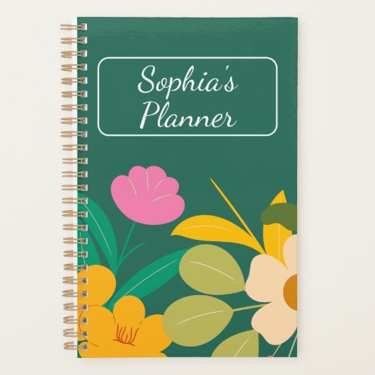 Bloemenplanner - gepersonaliseerd planner (Voorkant)