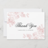  bloemenplat bedankbriefje notitiekaartje (Voorkant)