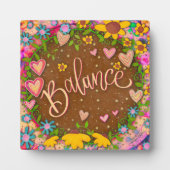  bloemenplezier Inspirerende evenwichtsinspiratie Fotoplaat (Voorkant)