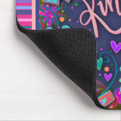 Bloemenplezier Vriendelijkheid Streep Inspirivity  Muismat (Hoek)