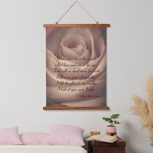  bloemenpoëzie hangend wandkleed (Slaapkamer)