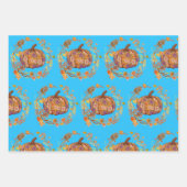 Bloemenpompoen - Autumnal Elegance Inpakpapier Vel (Voorkant)