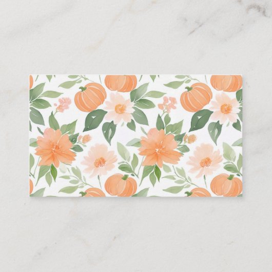 Bloemenpompoen Baby shower Boeken voor Baby Kaart (Achterkant)