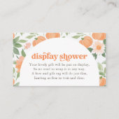 Bloemenpompoen Baby shower Display Douche Kaart (Voorkant)