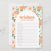 Bloemenpompoen Baby shower Wensen voor Baby Kaart (Voorkant)