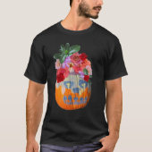 Bloemenpompoen foto uitsnede t-shirt (Voorkant)