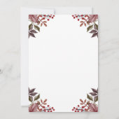 Bloemenpompoen Herfst Baby shower Dank u kaart (Achterkant)