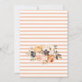 Bloemenpompoen Herfst Baby shower Genderneutraal Kaart (Achterkant)