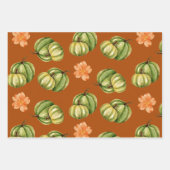 Bloemenpompoen herfst Herfst Inpakpapier Vel (Voorkant 3)
