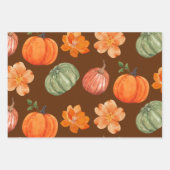 Bloemenpompoen herfst Herfst Inpakpapier Vel (Voorkant 2)